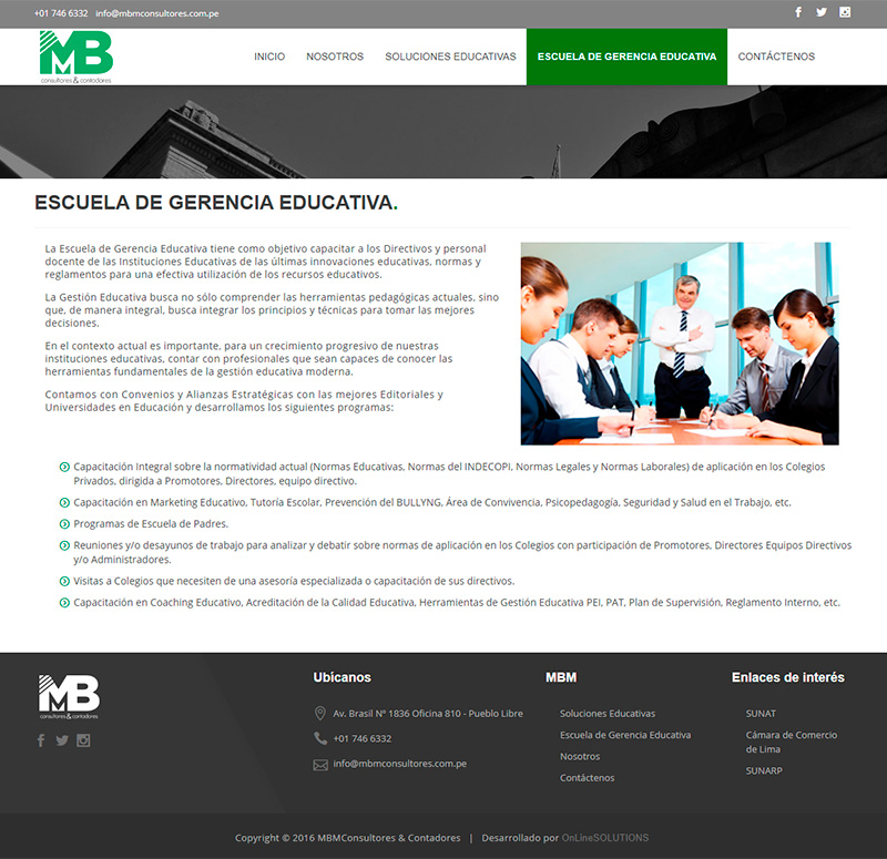 MBM CONSULTORES - Escuela de gerencia educativa