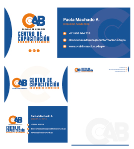 CENTRO DE CAPACITACIÓN ACCOUNTING Y BUSINESS Diseño de Logotipo e Imagen Corporativa