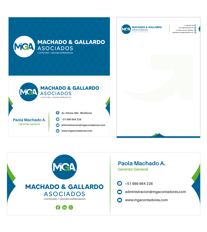 MACHAGO Y GALLARDO ASOCIADOS Diseño de Logotipo e Imagen Corporativa